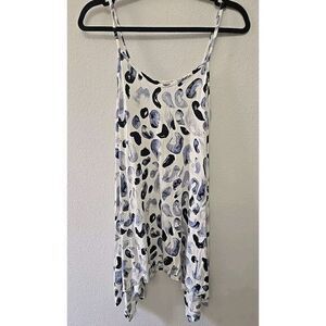 LOGO LAYERS CREAM - BLUSE - TOP / BABY BLUE /‎ SIZE MEDIUM